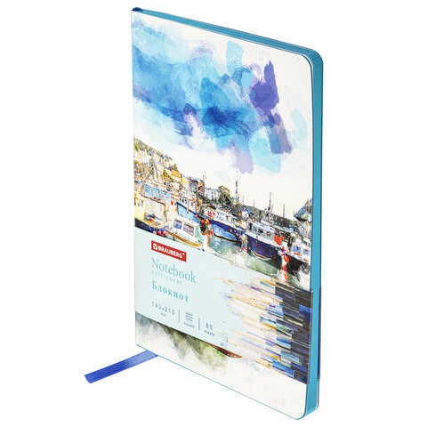 Блокнот А5 Brauberg Vista Bay Of Joy 80 листов, клетка 112086 цена за 2 шт , 